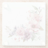 ピンクの花 : "私のキッチン"コースター ガラスコースター (裏面)