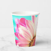 ピンクの花 紙コップ (正面)