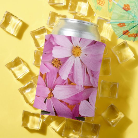 ピンクの花 缶クーラー (インサイチュ 夏)