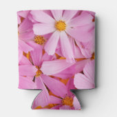 ピンクの花 缶クーラー (裏面)