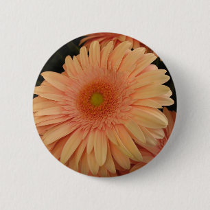 ピンクの花 缶バッジ