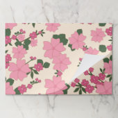 ピンクの花、花柄、花柄 ペーパーパッド (折り畳み)