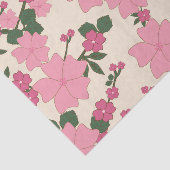 ピンクの花、花柄、花柄 薄葉紙 (詳細)