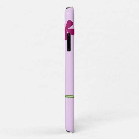 ピンクの花、花柄、花柄 Case-Mate iPhoneケース (裏面/右)