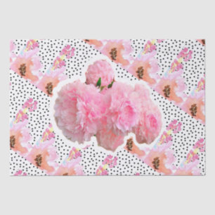 ピンクの花 薄葉紙