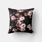 ピンクの花#4250装飾用クッション クッション (裏面)