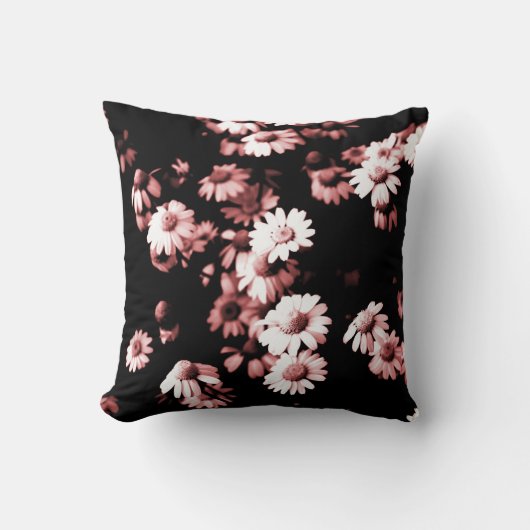 ピンクの花#4250装飾用クッション クッション (正面)