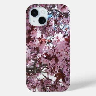 ピンクの花 iPhone 15ケース