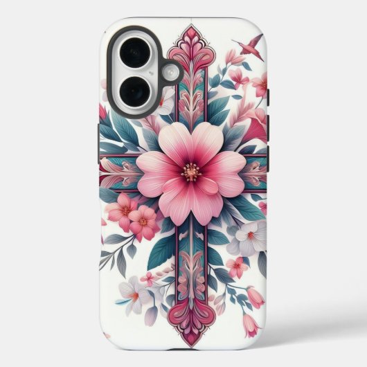 ピンクの花 Case-Mate iPhoneケース (裏面)