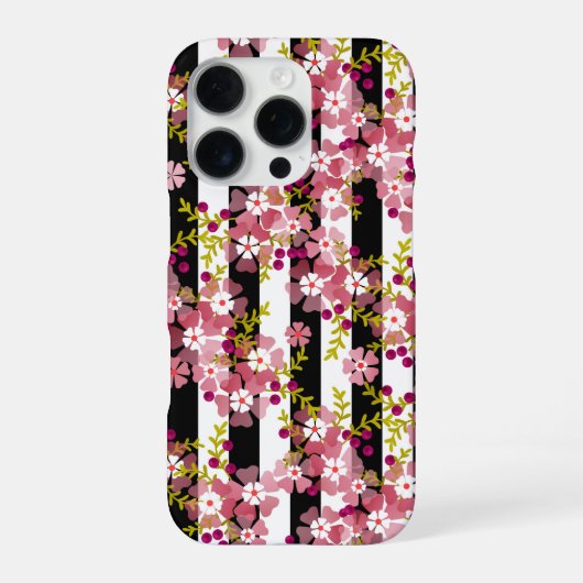ピンクの花 iPhoneケース (裏面)