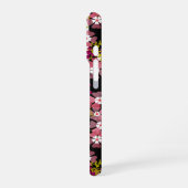 ピンクの花 iPhoneケース (左側面)