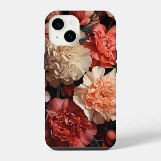 ピンクの花 iPhoneケース (裏面)