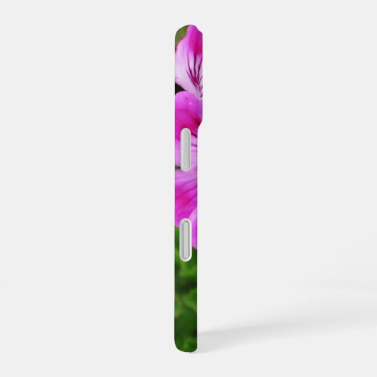 ピンクの花 –  iPhone 16ケース (右側面)