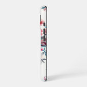 ピンクの花 iPhone 16ケース (左側面)