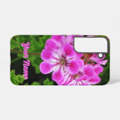 ピンクの花 –  SAMSUNG GALAXYケース (裏面横)