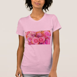 ピンクの花 Tシャツ