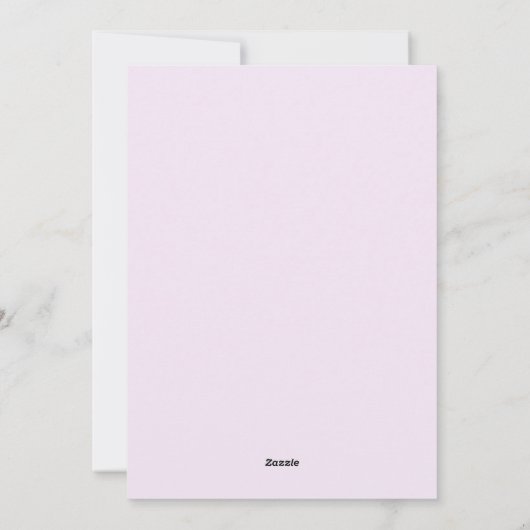 ピンクの花Iはクリスチャン賛美の肯定である シーズンカード (裏面)