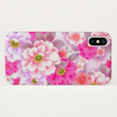 ピンクの花iPhone Xケース Case-Mate iPhoneケース (裏面(横))
