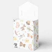 ピンクの茶色の少女 水彩の森の動物 フェイバーボックス (オープン)