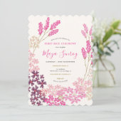 ピンクの草原での初めての食事の儀式 招待状 (スタンド正面)