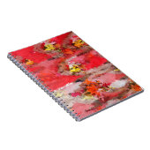 ピンクの草螺旋状写真ノート ノートブック (右側)