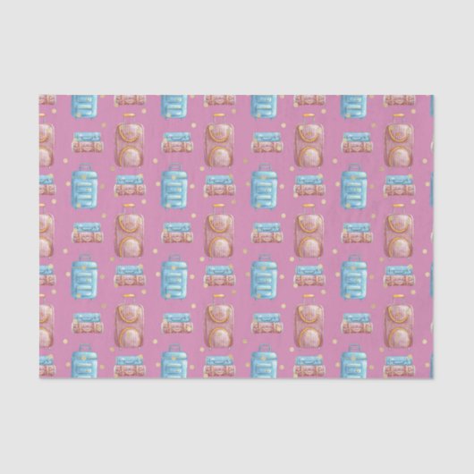 ピンクの荷物(デザイン78ピンクシリーズ) 薄葉紙 (正面)