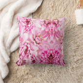 ピンクの菊の花 クッション (ブランケット)