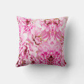 ピンクの菊の花 クッション (裏面)