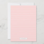 ピンクの菓子でかわいらしい16の誕生日のティアラの招待状 招待状 (裏面)