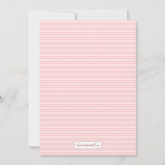 ピンクの菓子でかわいらしい16の誕生日のティアラの招待状 招待状 (裏面)