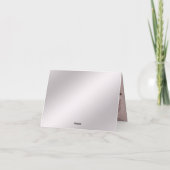 ピンクの華美フローラサンキューカード サンキューカード (裏面)