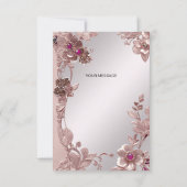 ピンクの華美フローラサンキューカード サンキューカード