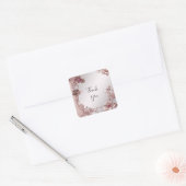 ピンクの華美フローラシール スクエアシール (封筒)