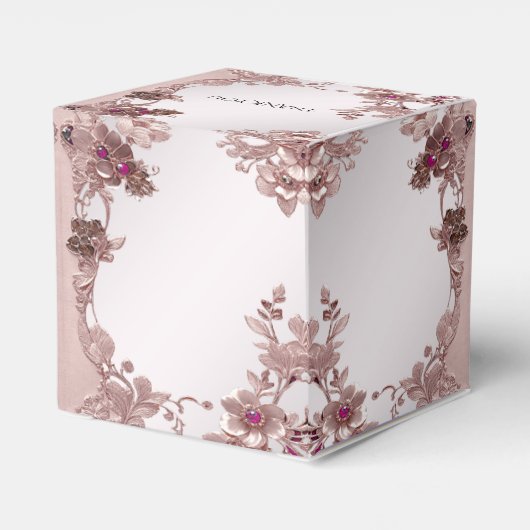 ピンクの華美フローラ特典ボックス フェイバーボックス (裏面サイド)