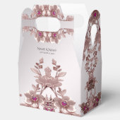 ピンクの華美フローラ特典ボックス フェイバーボックス (オープン)