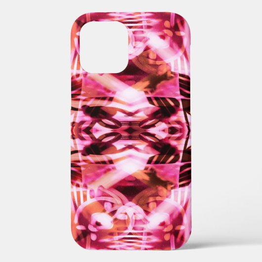 ピンクの落書きパターンケースメイトiPhoneケース Case-Mate iPhoneケース (裏面)