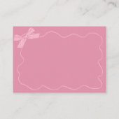 ピンクの落書きベイビーは赤ちゃんのための本をブレンドしています エンクロージャーカード (裏面)