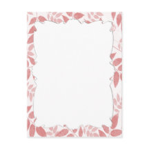 ピンクの葉のポストカード