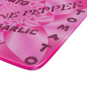 ピンクの葉の花びら – 野菜のカッティングボード カッティングボード (角)