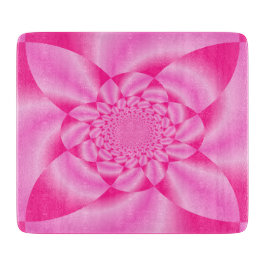 ピンクの葉の花弁 カッティングボード