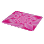ピンクの葉の花弁 カッティングボード (角)