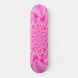 ピンクの葉の花弁 スケートボード