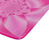 ピンクの葉の花 カッティングボード (角)