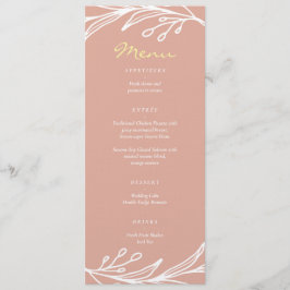 ピンクの葉中国のリース結婚の二重の幸福 メニュー