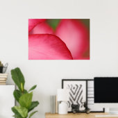 ピンクの葉 ポスター (ホームオフィス)