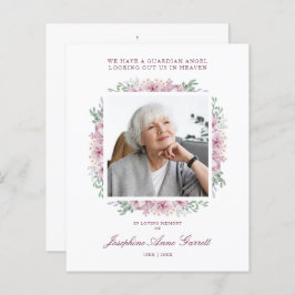 ピンクの葬儀写真追悼会親愛社