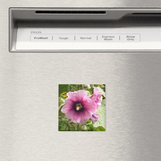 ピンクの葵 マグネット (インサイチュ (食洗機))