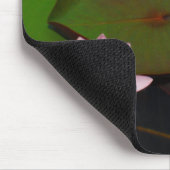 ピンクの蓮の水百合花園 マウスパッド (コーナー)