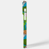 ピンクの蓮の池の虎 Case-Mate iPhoneケース (裏面 / 左)