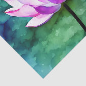 ピンクの蓮の花アート 薄葉紙 (詳細)